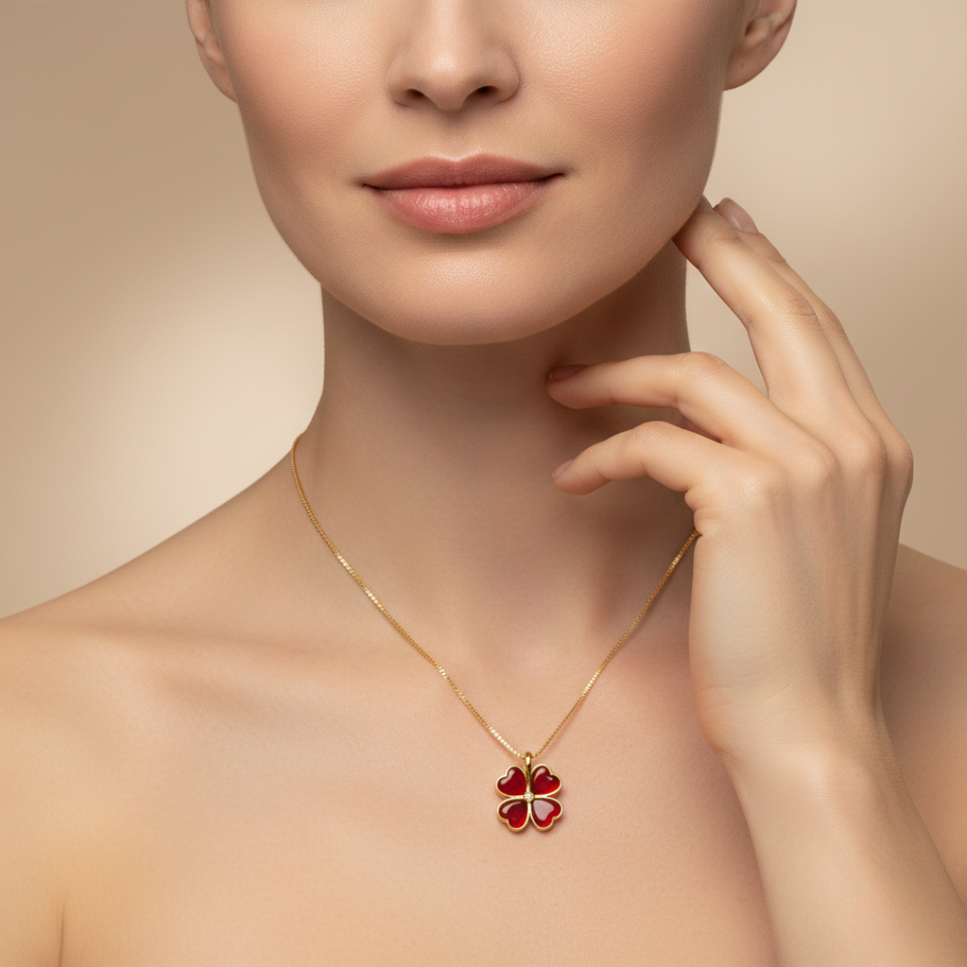 The Red Clover Necklace (Limited Edition)