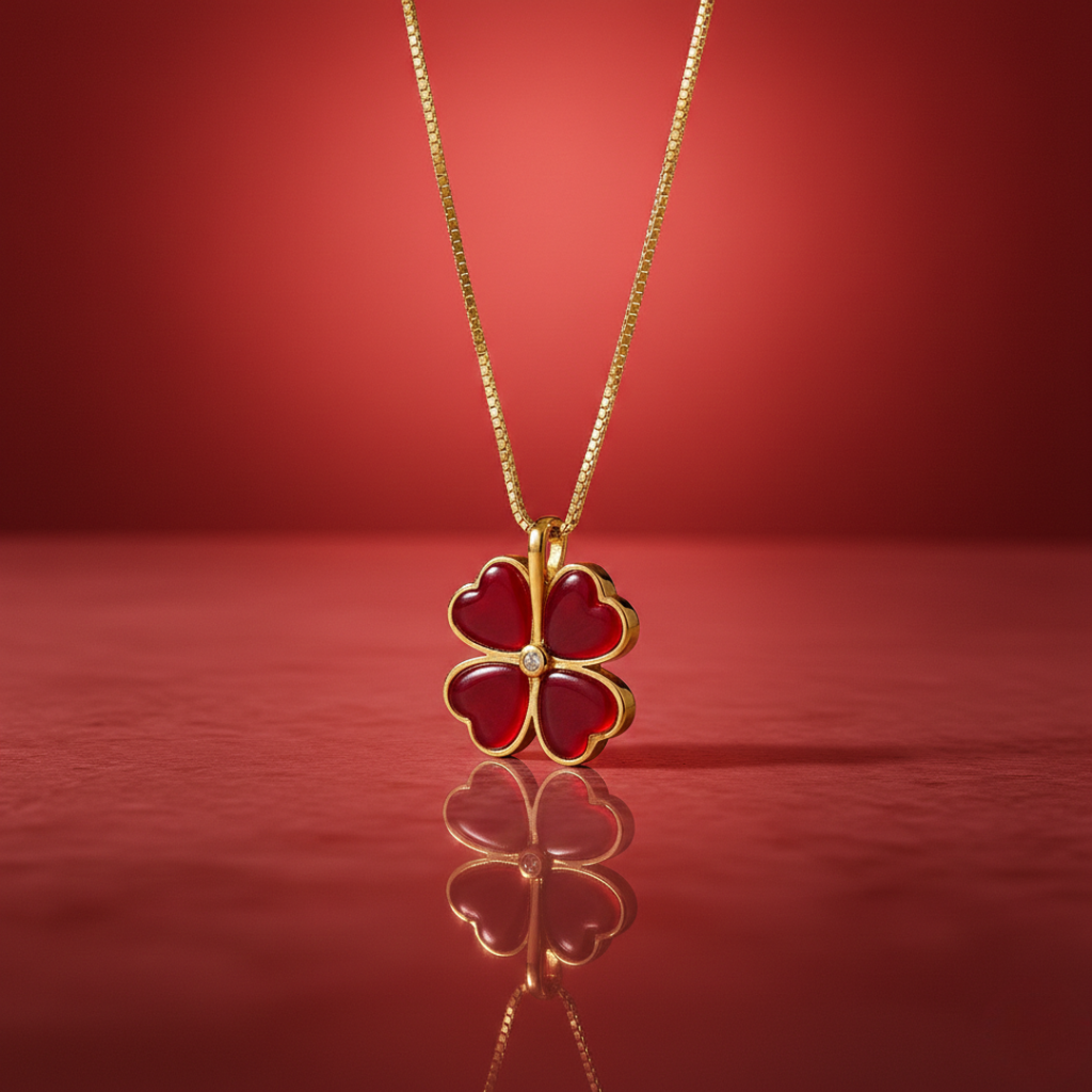 The Red Clover Necklace (Limited Edition)