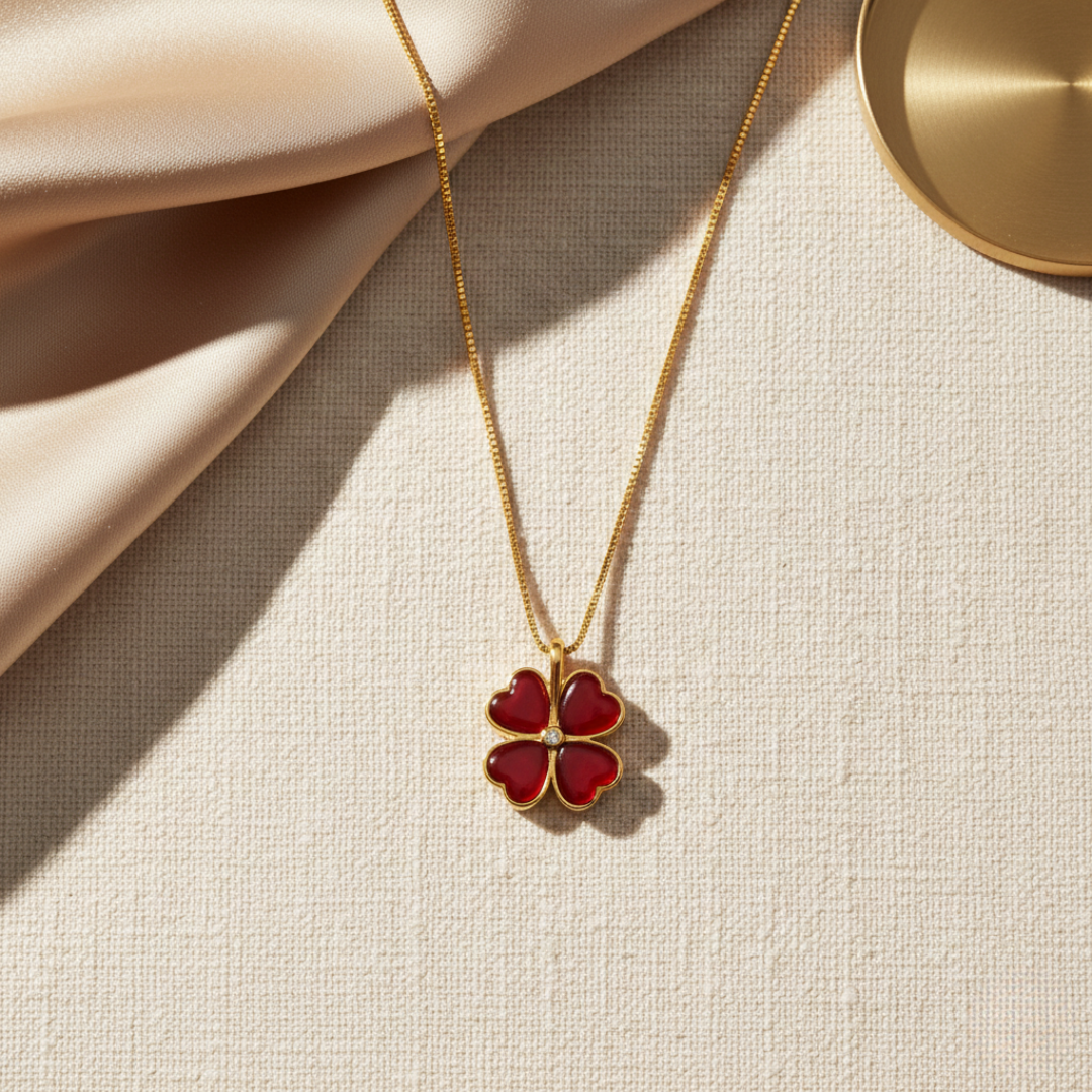 The Red Clover Necklace (Limited Edition)